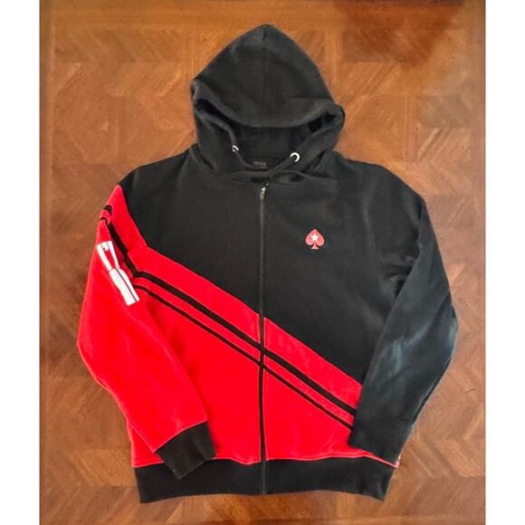 RARE - PokerStars SCOOP 2020 “I’m In” Zip Hoodie Sunday Million Black Red Sz L - Picture 8 of 16